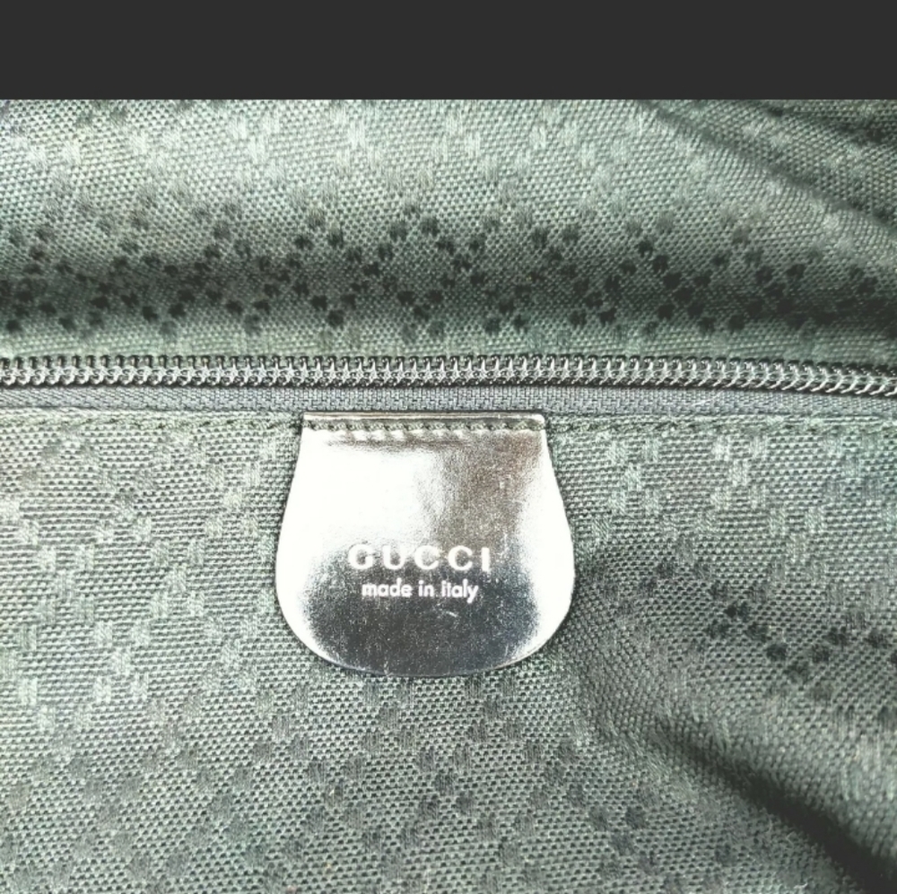 Gucci Large Black Tote with Leather Trim Authentic - Picture 9 of 13